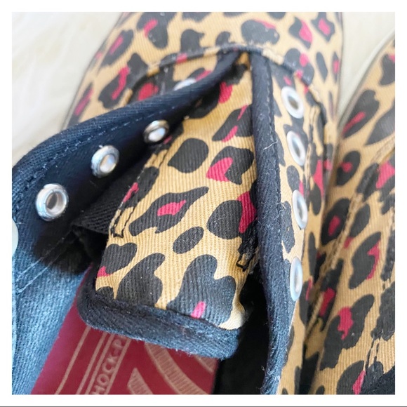Keds - Red Leopard Canvas Slip Ons sz.11 - Picture 5 of 6